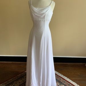 White formal gown